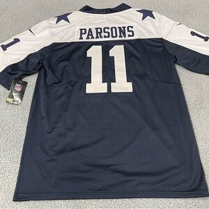Dallas Cowboys Micah Parsons Jersey Throwback Blue & White Star Thanksgiving